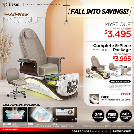 Fall Into Savings with Mystique Pedicure Chair