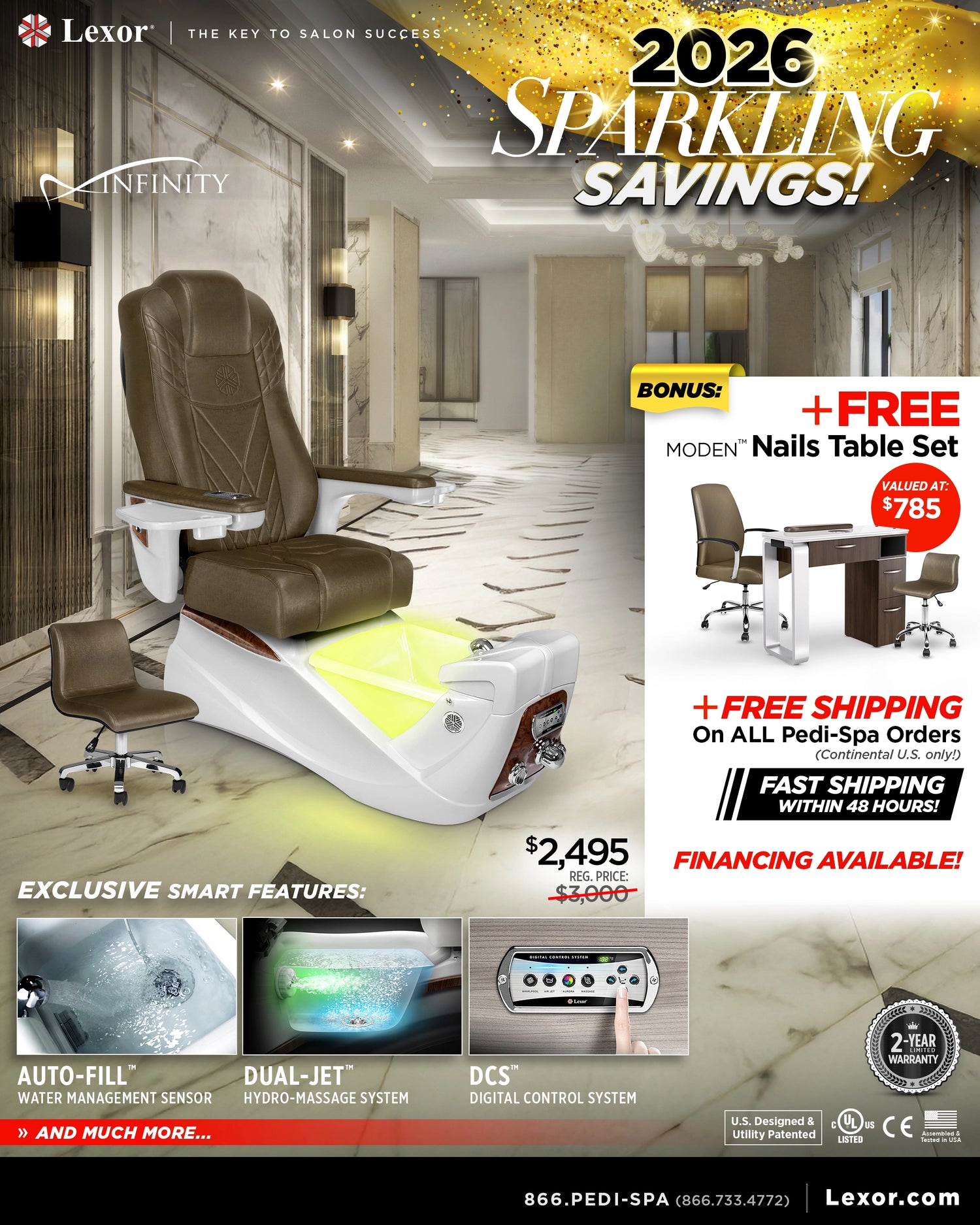 Infinity Pedicure Chair 2026 Promotional Banner