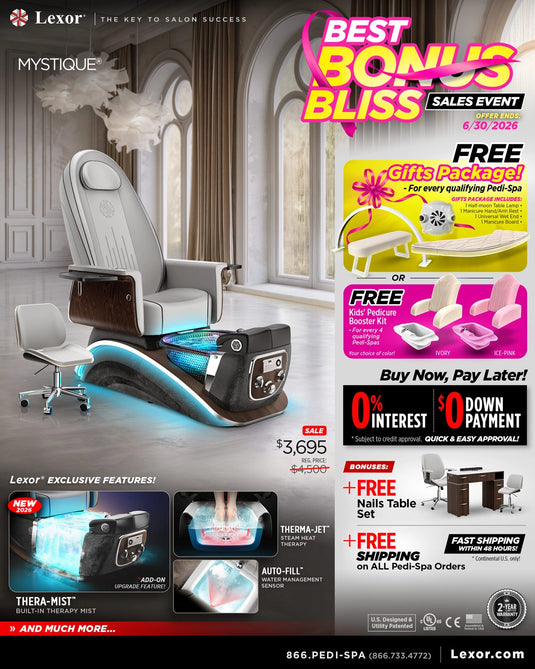 Mystique Pedicure Chair Promo Banner Summer 2026