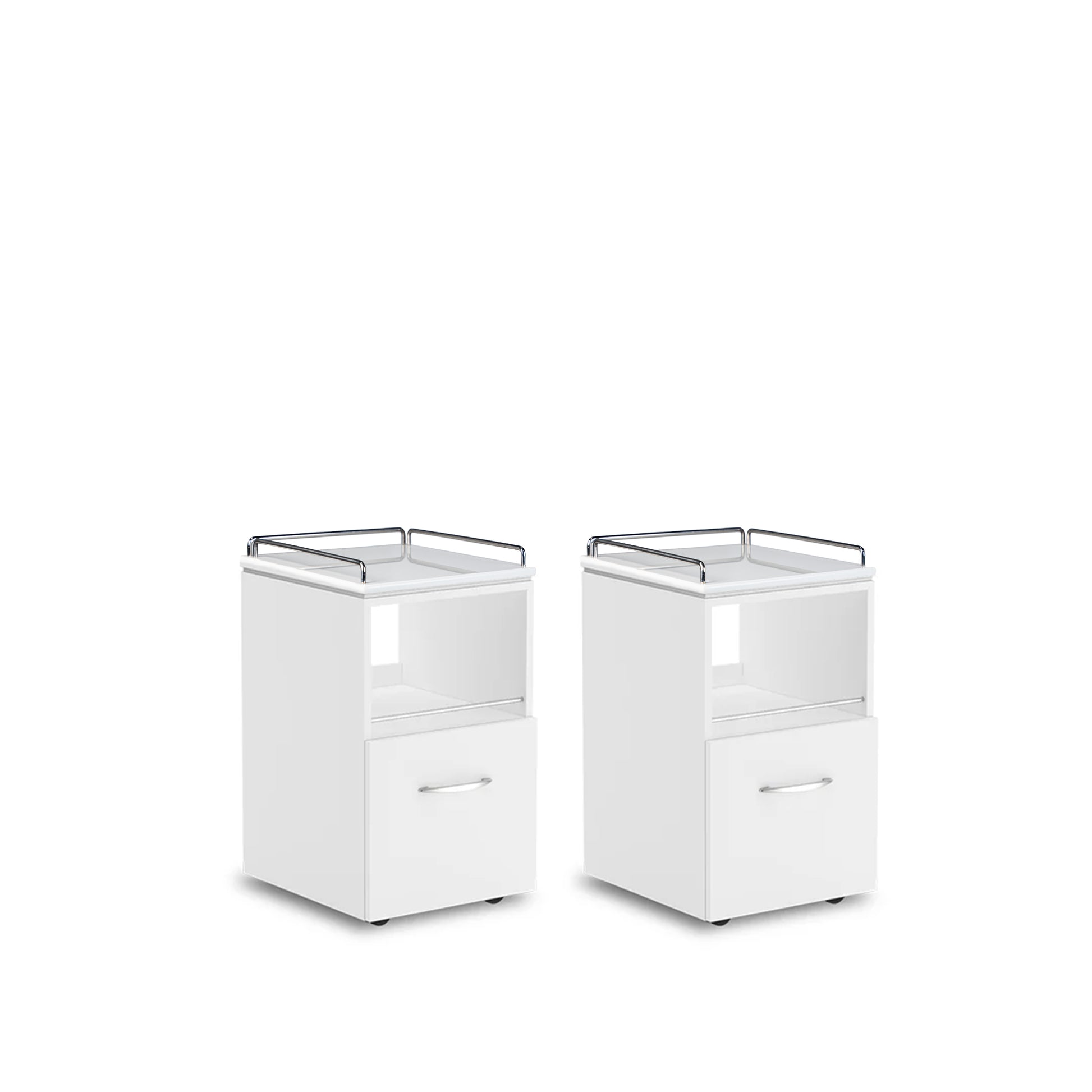 White VM420 Double Pedi-Carts