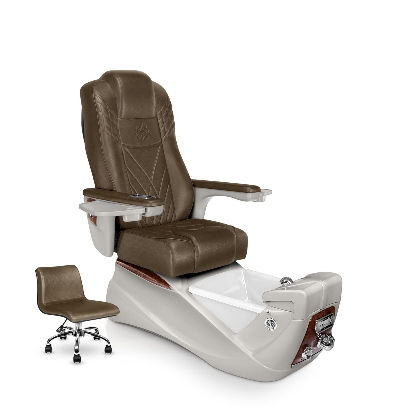Lexor INFINITY pedicure chair with cola cushion and sandstone spa base