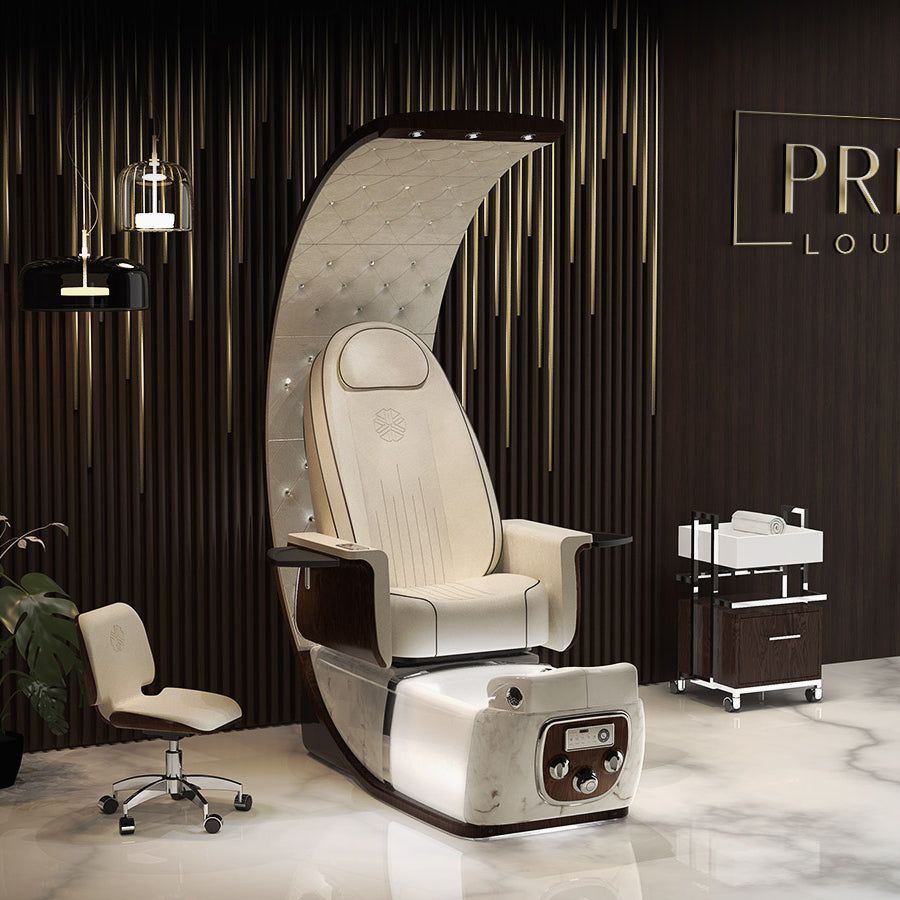 Lexor PRIVÉ Lounge pedicure chair with background