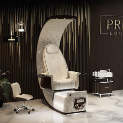 Lexor PRIVÉ Lounge pedicure chair with background