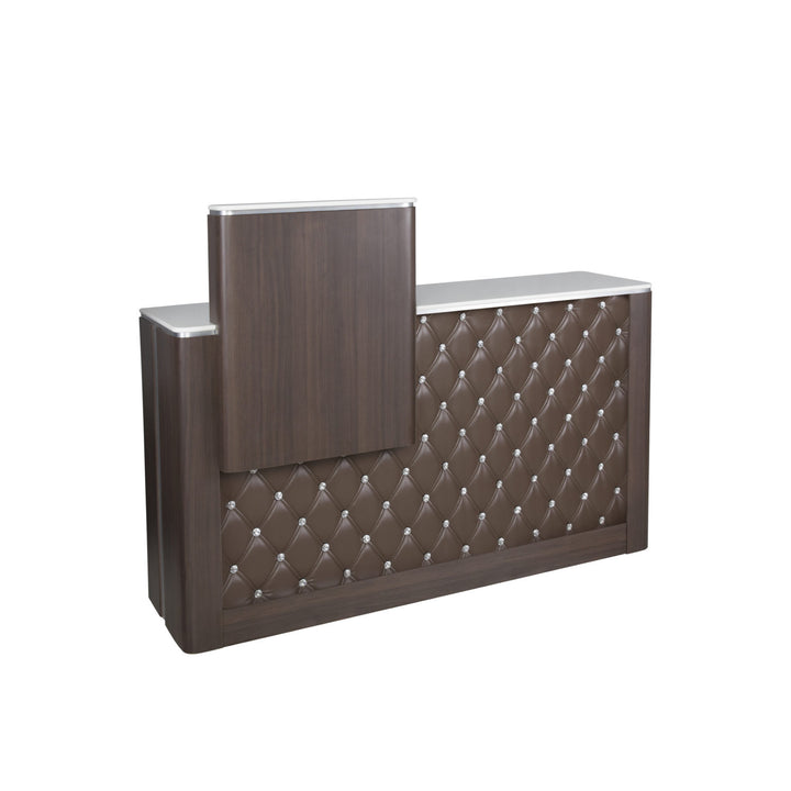 Accessibility Reception Desk - MODEN™. Dark Walnut